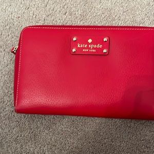 Kate Spade Red Leather Wallet